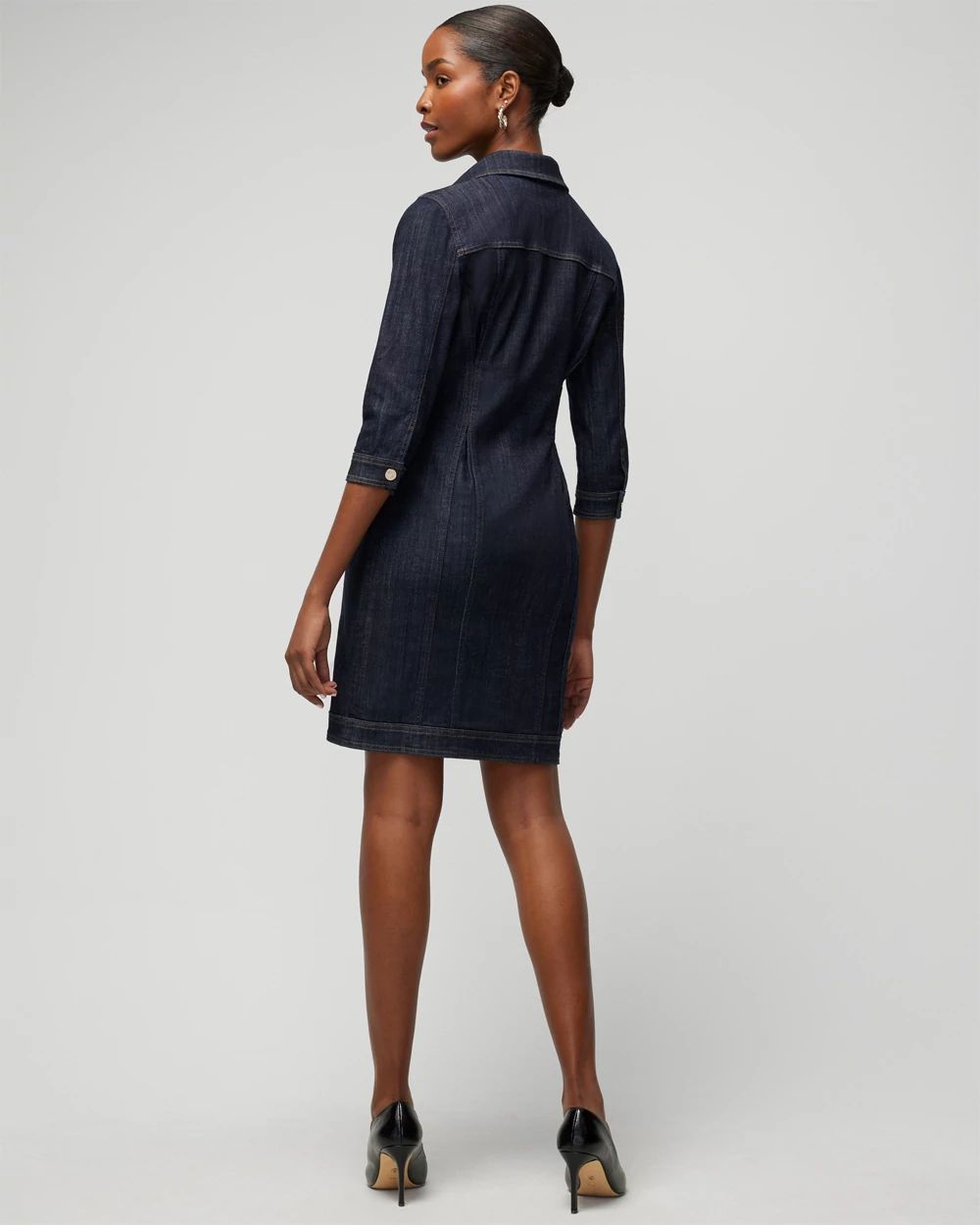 White house black market denim dress store